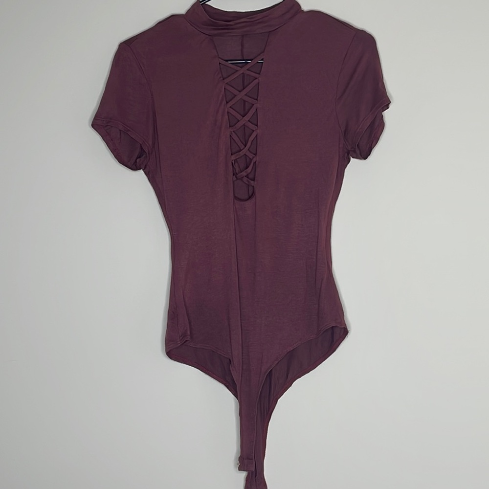 Mauve body suit